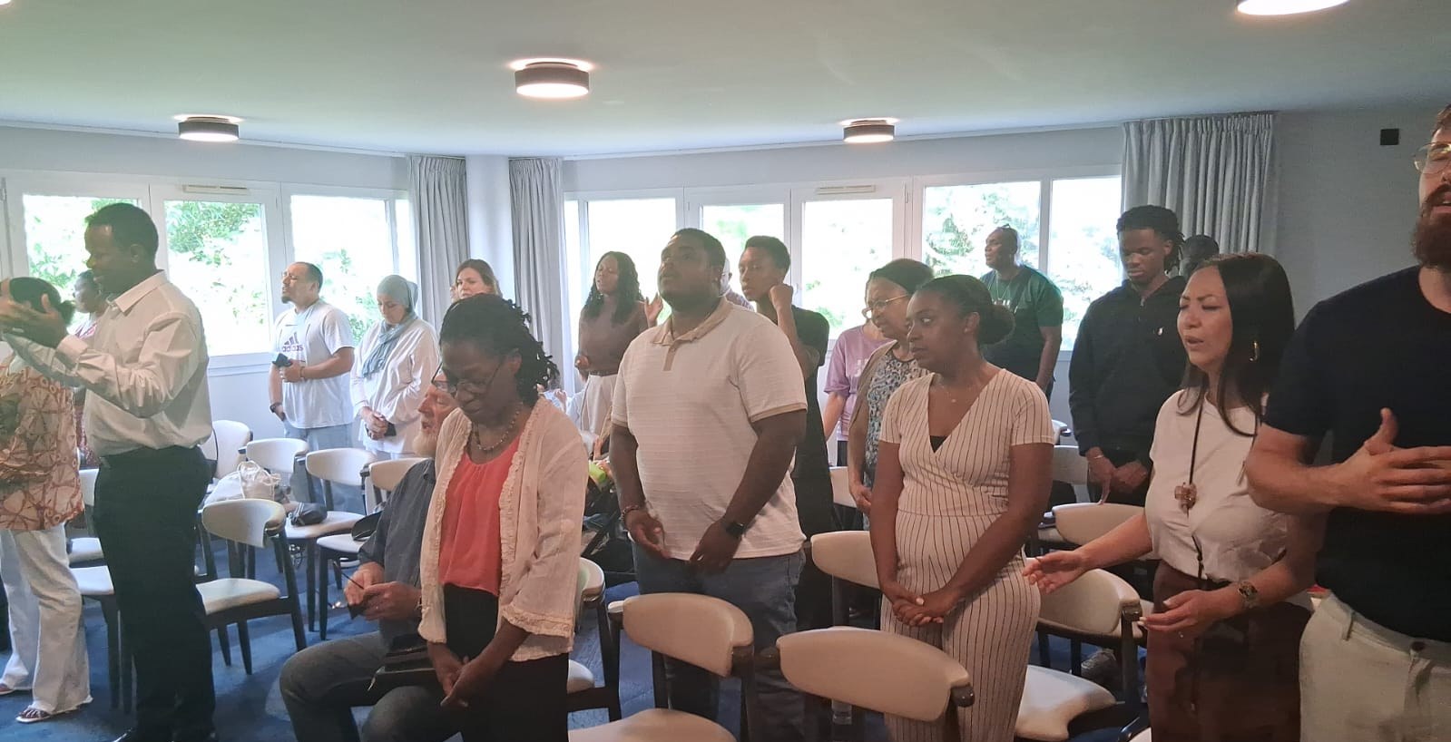 Moment de communion fraternelle à La Maison de la Charité